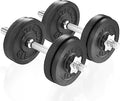 Adjustable Dumbbell Set with Weight Plates 4x