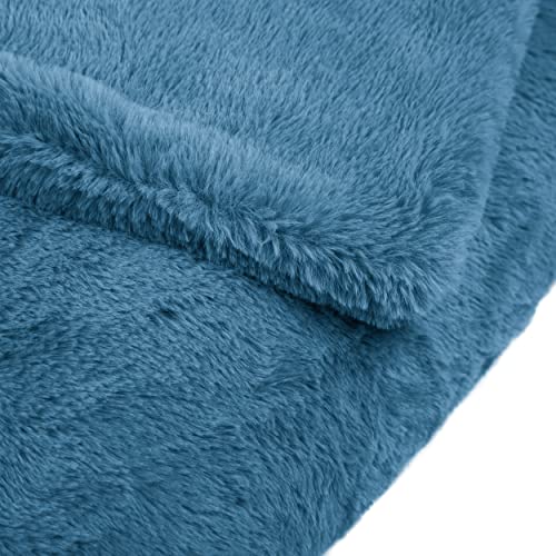 Faux Fur Reversible Large Throw Blanket Cozy Soft for Sofa Bed 45x72 A7