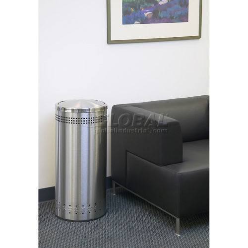 Stainless Steel 15 Gal Swivel Trash Can K7m