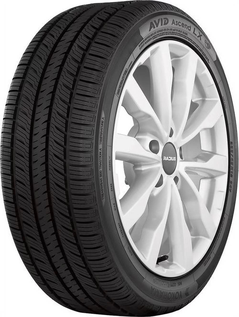 Yokohama Avid Ascend LX All Season 205/60R16 92H Passenger Tire Fits: 2015-17 Kia Soul LX, 2020-22 Nissan Sentra S Plus - Radiant Selections