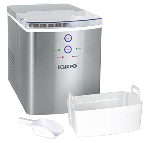 Electric Countertop Ice Maker Machine Portable 33lbs 24h Stainless Steel A7