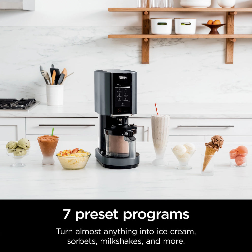Ice Cream Maker with 7 One-Touch Programs Silver 7k