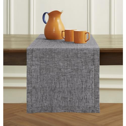 Linen Chambray Table Runner 120 Inches x7