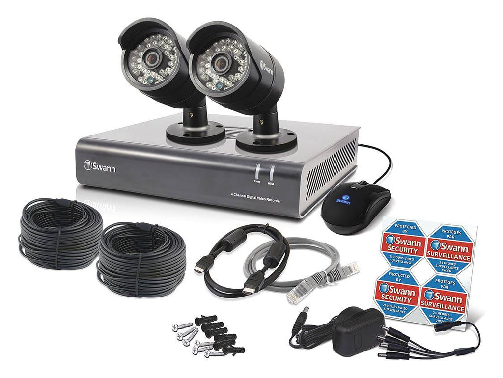 4-Channel 720p DVR Security Camera System w8