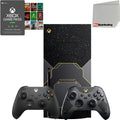 Halo Infinite Limited Edition Video Game Console with Extra Wireless Controller - Carbon Black - 3-Month Game Pass Ultimate, Microsoft, 1TB, Xbox Series X, Bundle - Radiant Selections