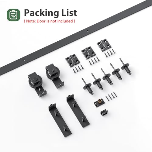 Bifold Sliding Barn Door Hardware Track Kit 4f