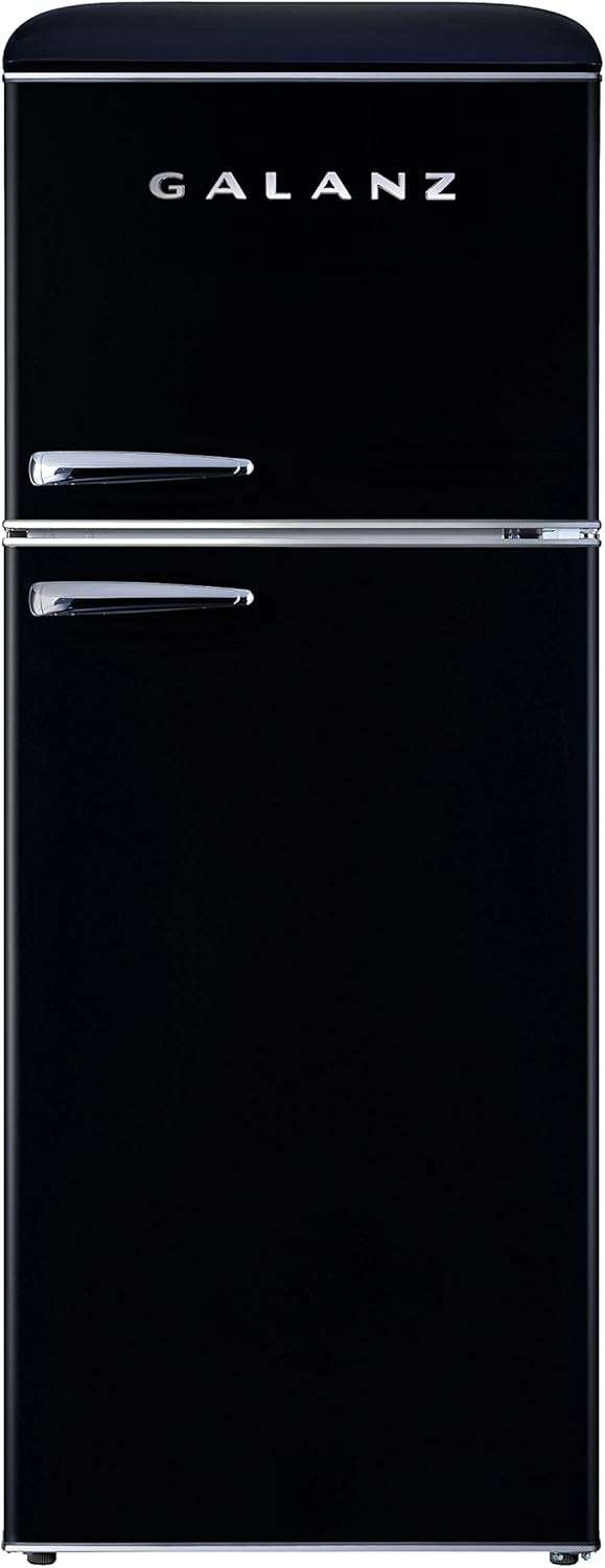 Retro Top Mount Refrigerator, Dual Door, 7.6 Cu Ft, White k7