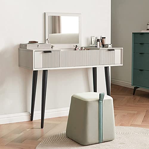 Vanity Desk with Drawer & Flip Mirror a7