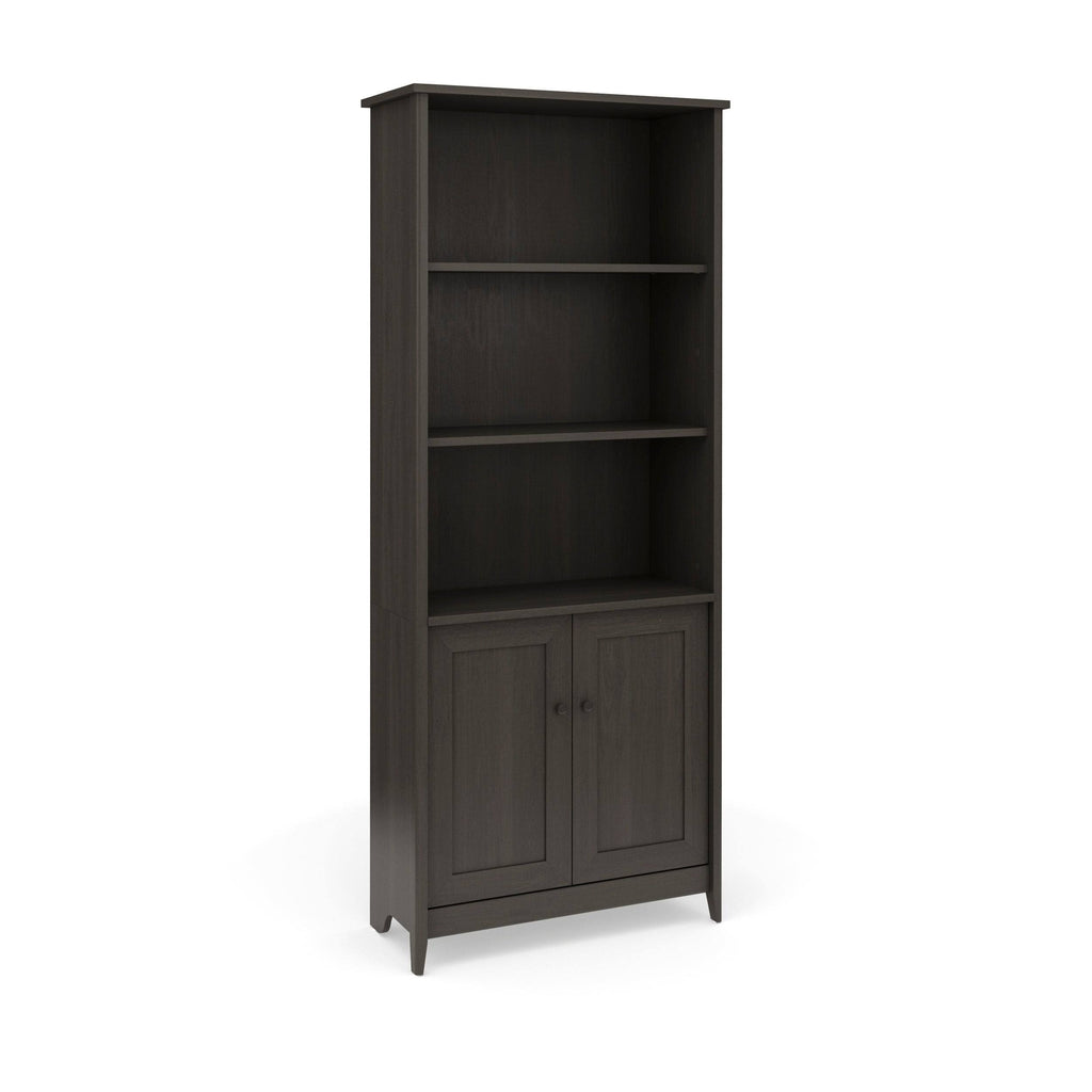 Office Library Bookcase Weathered White k7p