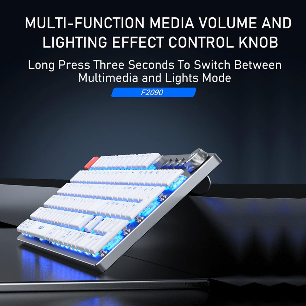 Wireless Bluetooth Mechanical Keyboard RGB Backlit 104 Keys A7