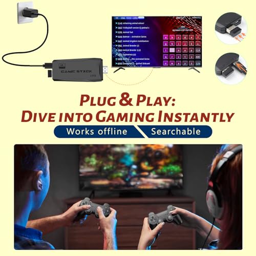 Retro Gaming Console 4K HDMI 64GB 2 Wireless Controllers a7