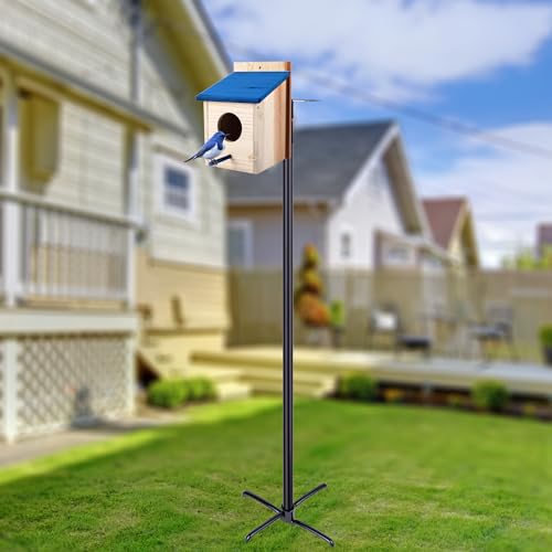 Bird Feeder Pole 109 Inch Heavy Duty Outdoor Stand A7