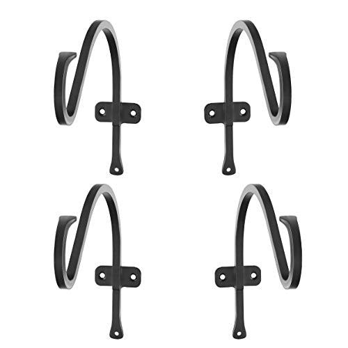 Hanging Plant Bracket 4 Pack 12 Inch Wrought Iron Outdoor Hook a7