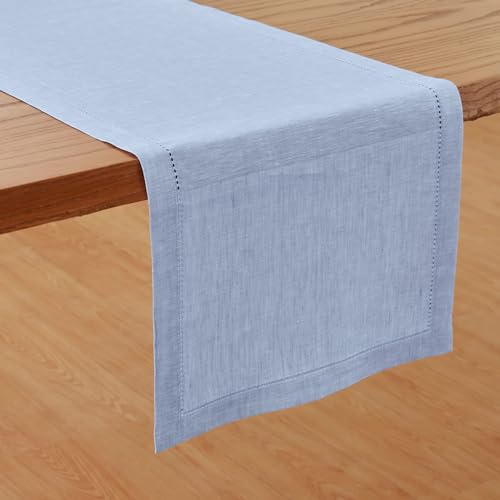 Linen Chambray Table Runner 120 Inches x7