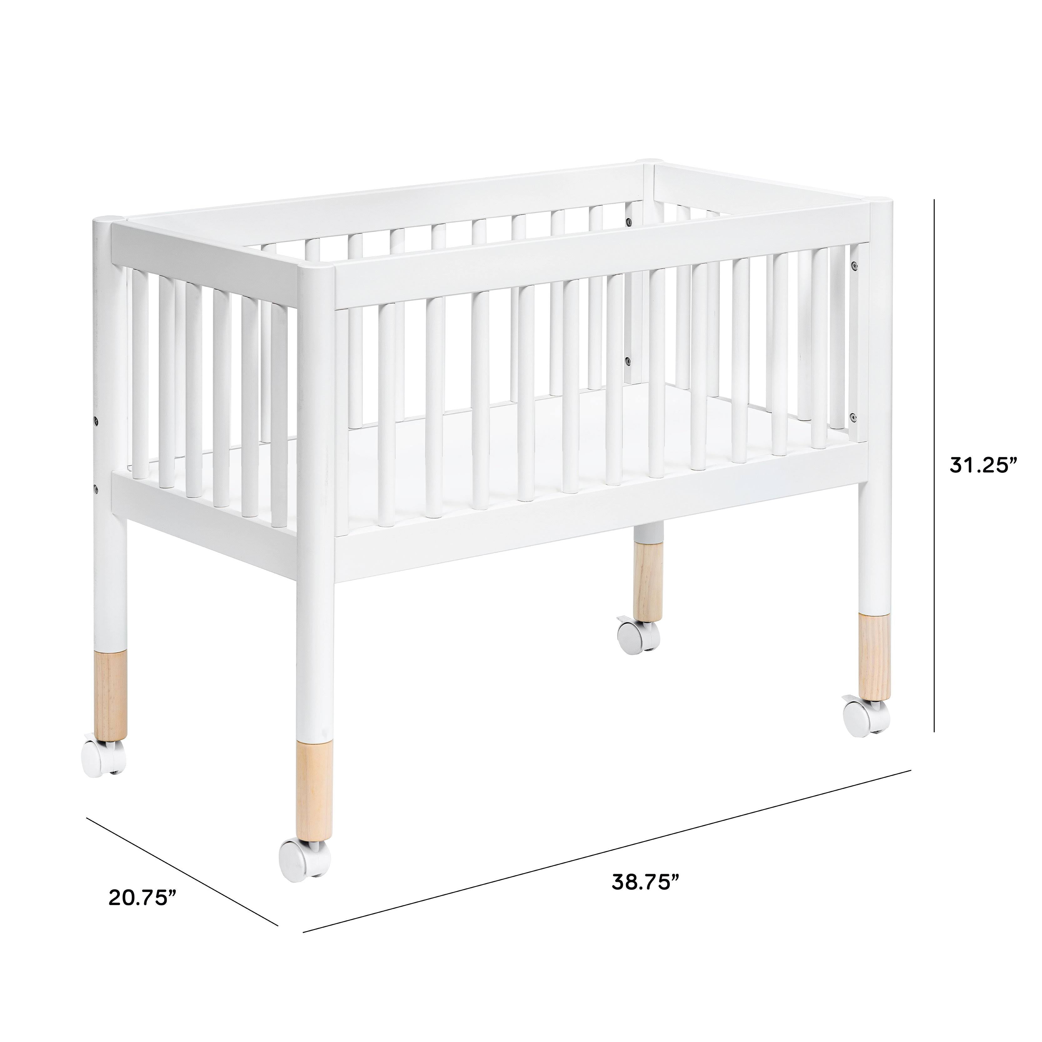 Portable Bassinet White Washed Natural k7