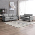 BALUS Living Room Furniture Set, 2 Piece Soft Sofa Couches Set with 5.9" Thicken Cushion, Couch and Loveseat Sets Including 3 Seat Sofa, Loveseat for Living Room Apartment, Light Grey - Curated Treasures Market