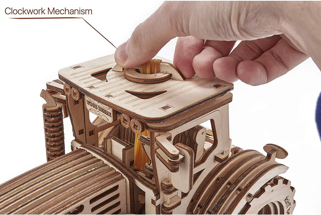 Wooden Mechanical Tractor Model Kit to Build a7