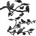 Vivegate Metal Birds Wall Art – Metal Birds Wall Decor Art Birds On A Wire Metal Bird Wall Decor Outdoor Bird Decor (Medium - 24"X10")