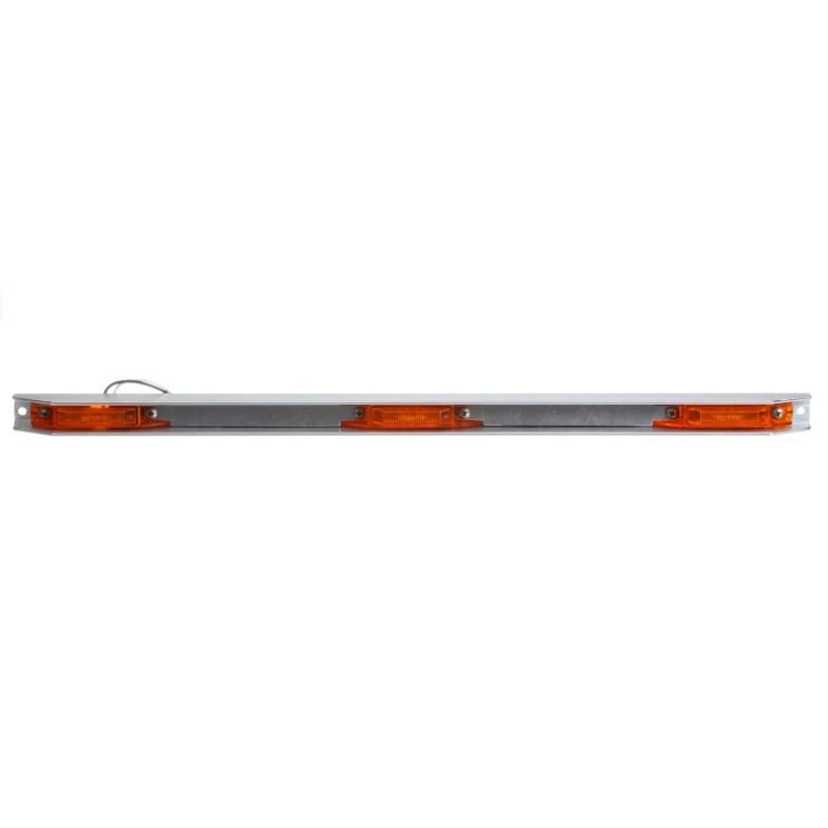Truck-Lite 9 in. 35 Series 3 Lights Yellow Rectangular LED Identification Bar Light 12V - 35741Y