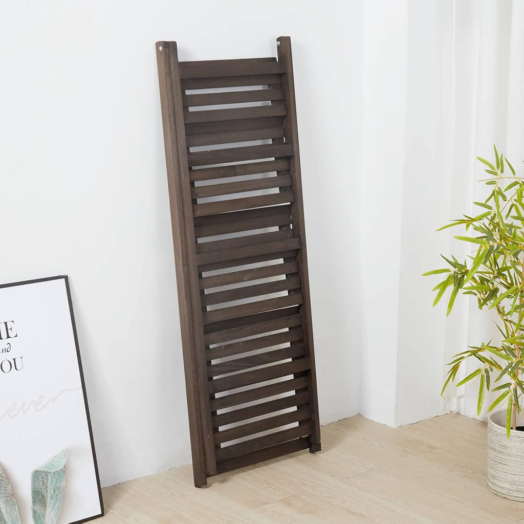 4 Tier Tall Ladder Plant Stand Wooden Indoor Garden Rack a7
