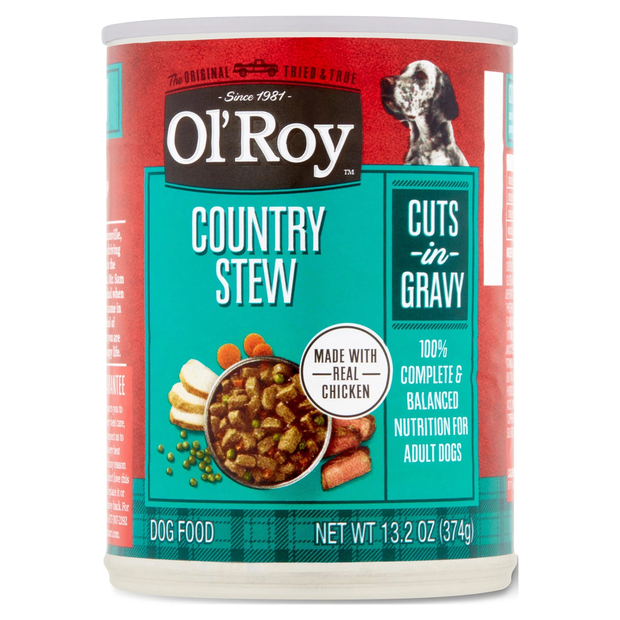 Wet Dog Food in Gravy 13.2 oz Can x4 k7