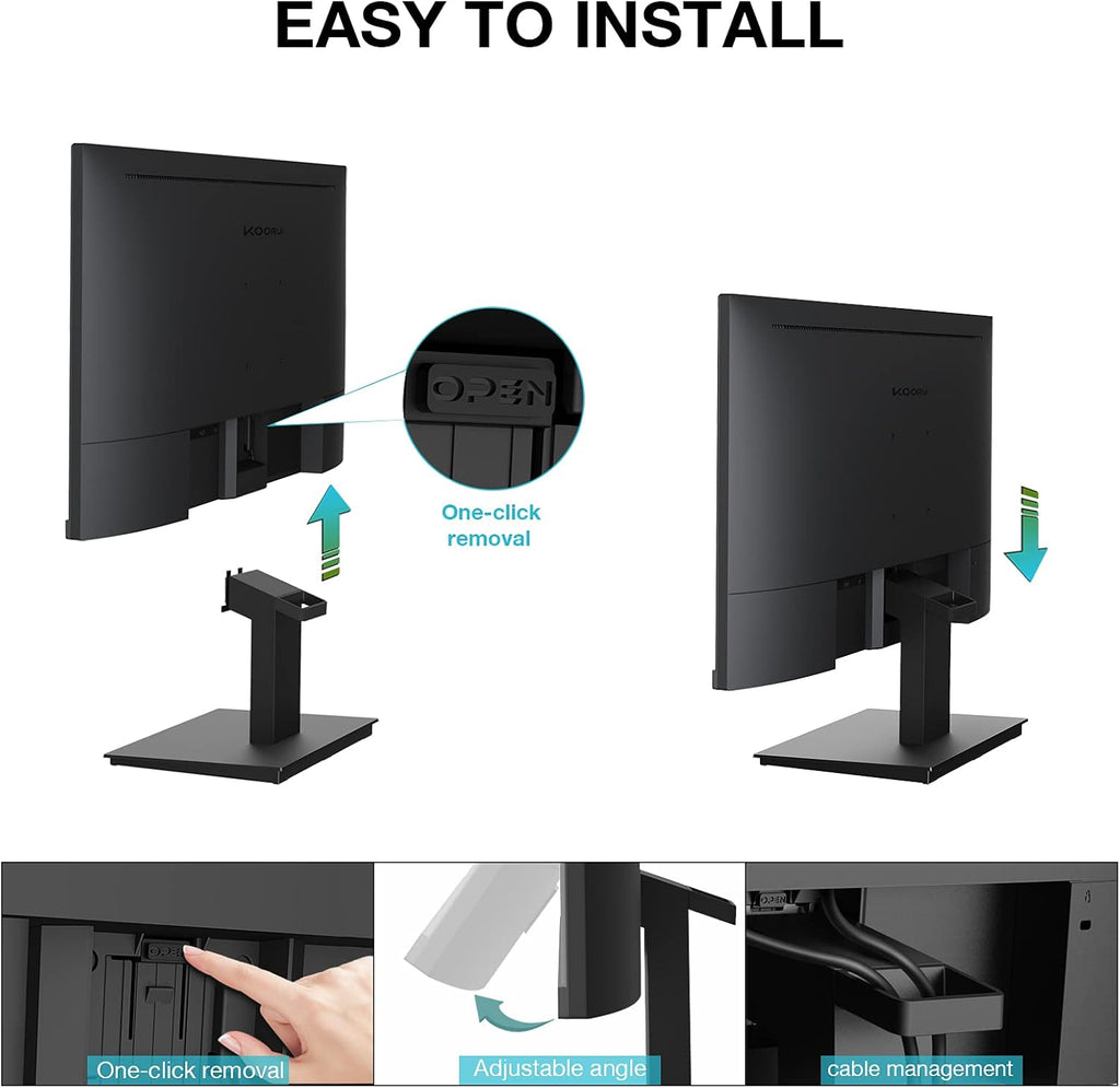24 inch IPS FHD Monitor 75Hz HDMI VGA Black a7
