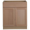 Hampton Bay Easthaven Shaker Assembled 30x34.5x24 in. Frameless Base Cabinet with Drawer in Unfinished Beech