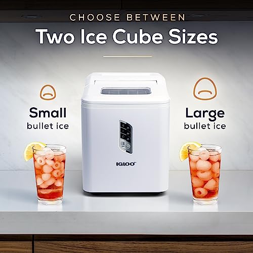 Electric Countertop Ice Maker Machine Portable 33lbs 24h Stainless Steel A7