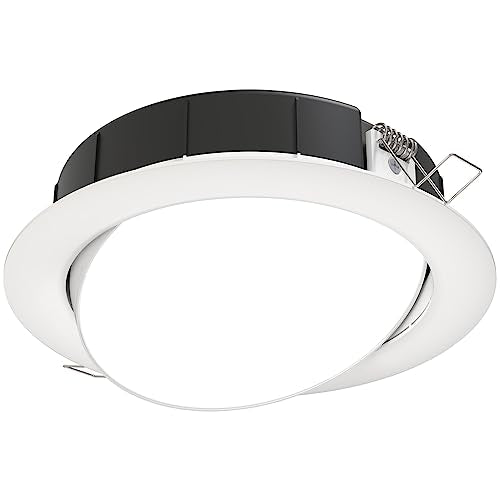 Wafer-Thin LED Downlight, Adjustable Trim, 6-Inch k7x