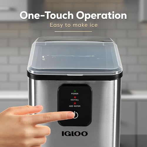 Electric Countertop Ice Maker Machine Portable 33lbs 24h Stainless Steel A7