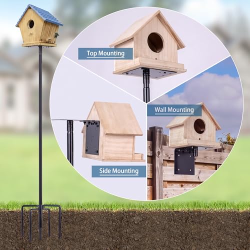 Bird Feeder Pole 109 Inch Heavy Duty Outdoor Stand A7