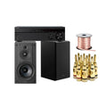 Sony STRDH590 5.2-Channel Home Theater AV Receiver with SS-CS5M2 Bookshelf Speakers (Pair) and Accessories Bundle (5 Items)