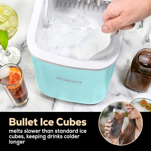 Electric Countertop Ice Maker Machine Portable 33lbs 24h Stainless Steel A7