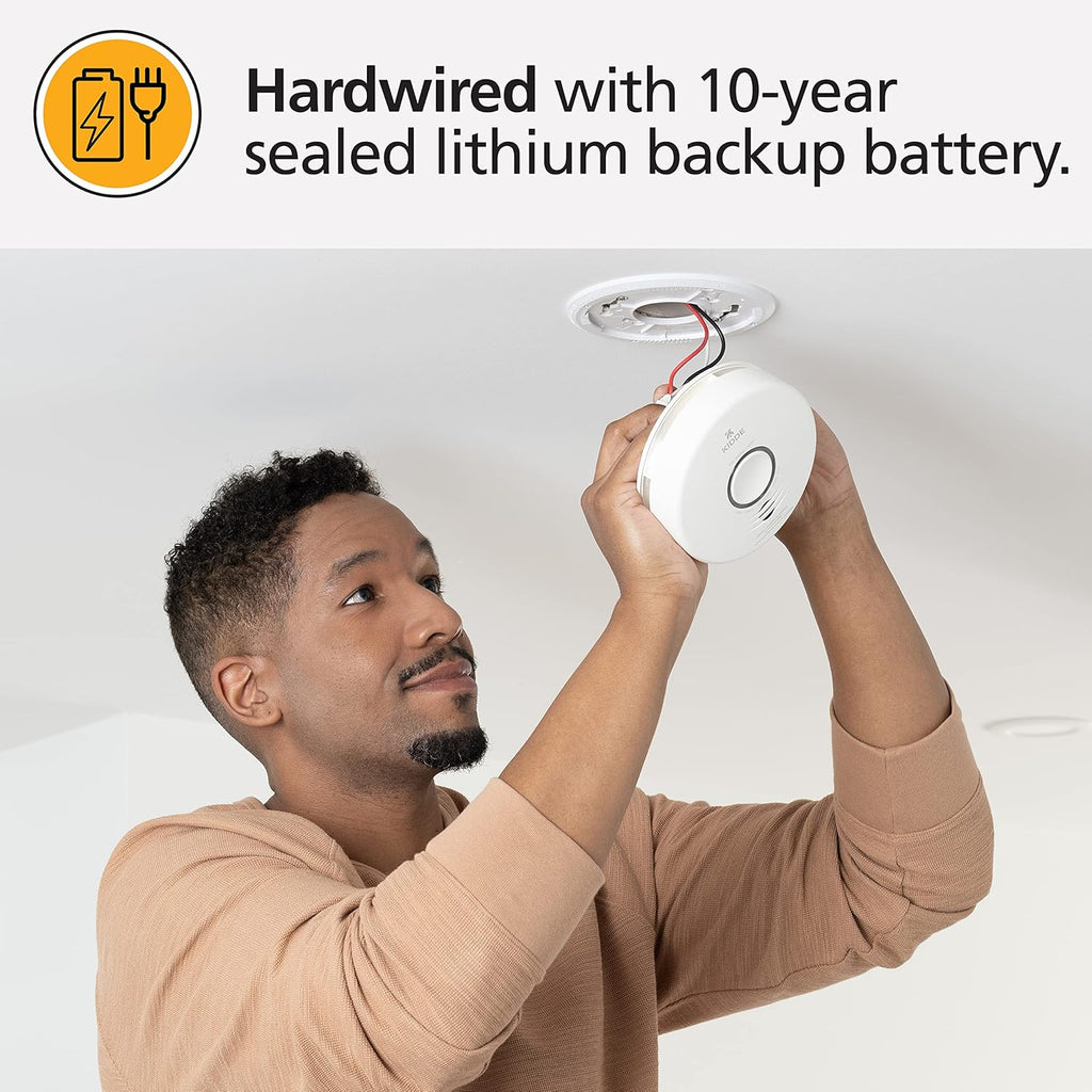 Smoke Detector with Air Quality Monitor, WiFi, 2 Pack k7