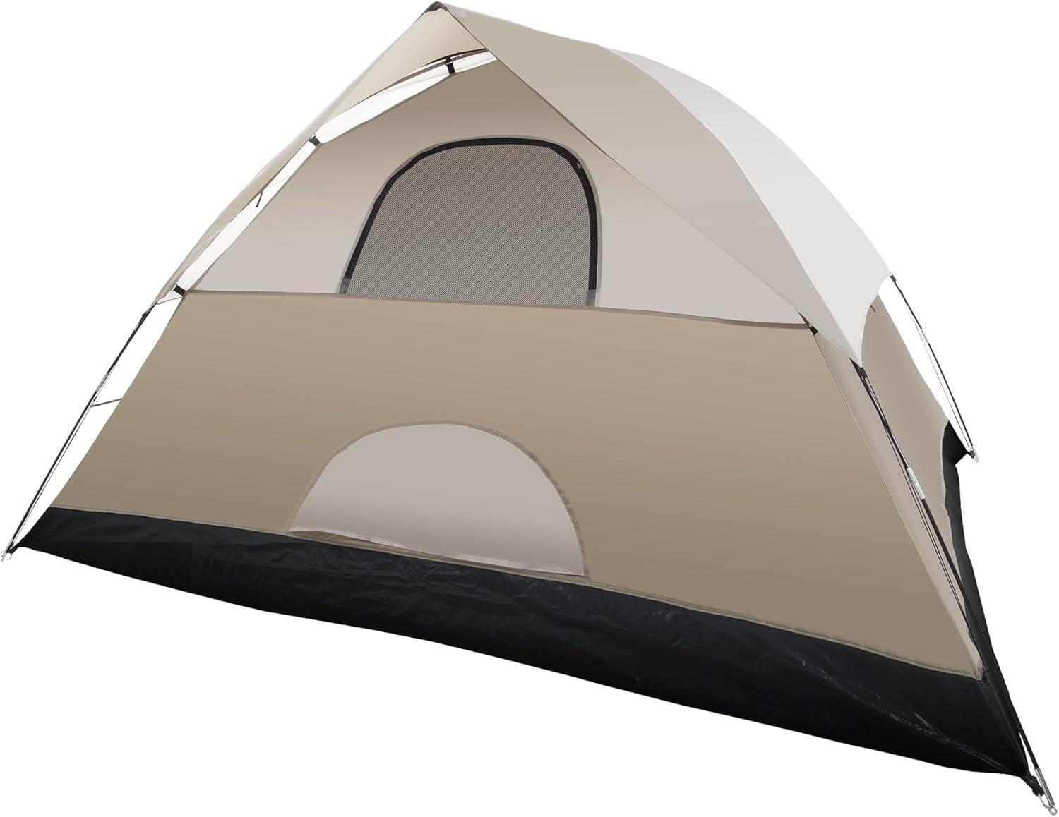 4 Person Water-Resistant Camping Tent with Rain Fly and Carrying Bag k7
