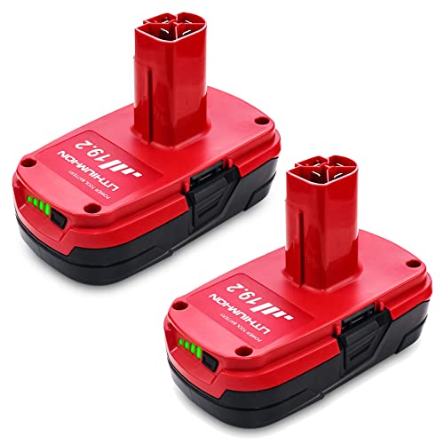 2Pack Diehard C3 Replacement for Craftsman 19.2 Volt Battery 3.0Ah XCP Lithium Battery Compatible with 19.2V Craftsman Battery Tools 130279005 1323903 130211004 11045 315.115410 315.11485（Red）