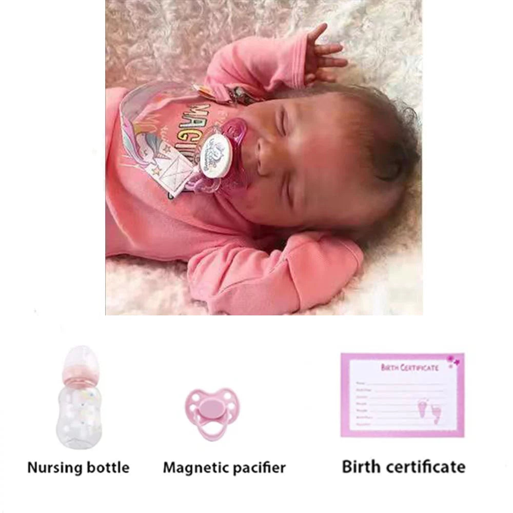 18" Realistic Newborn Baby Doll Girl Soft Vinyl Silicone Gift Set k7