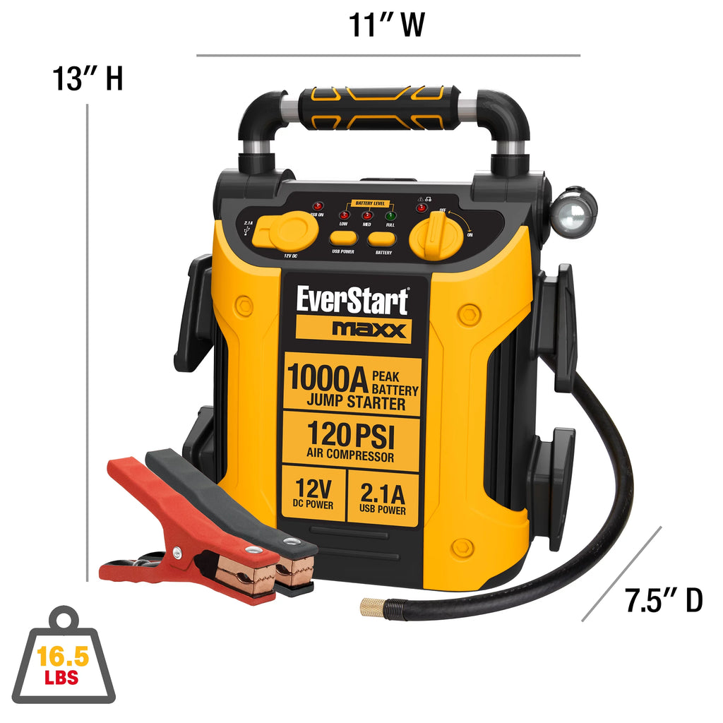 Jump Starter with Compressor and USB Power 7k