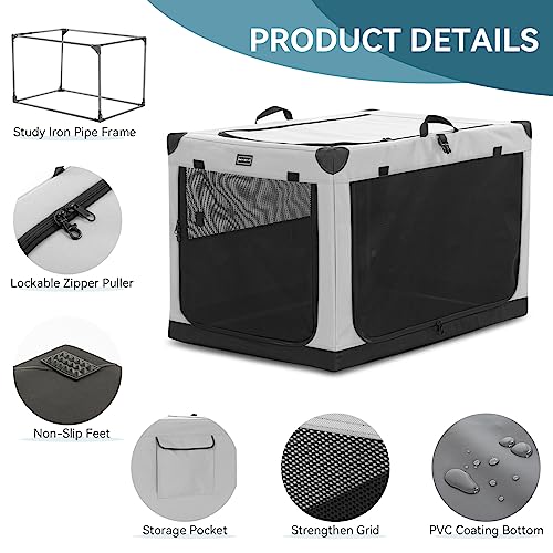 Dog Crate 26 Inch Indoor Portable Kennel a7