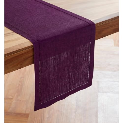 Linen Chambray Table Runner 120 Inches x7