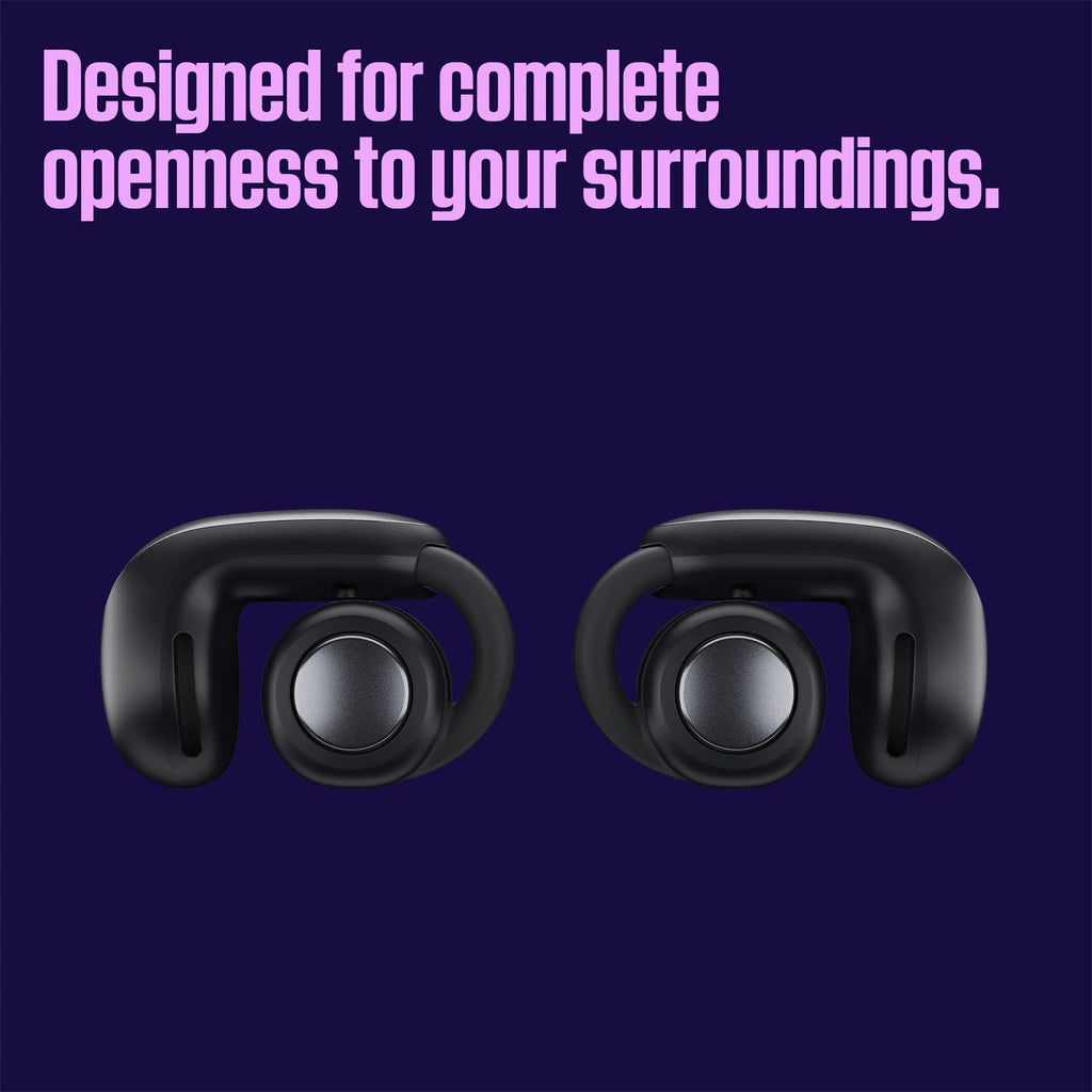 Open Ear Wireless Earbuds with Charging Case Black k7