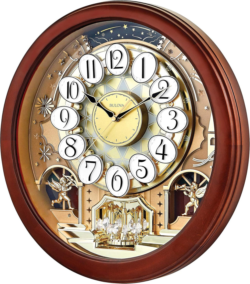 Wall Clock Brown Cherry 7k