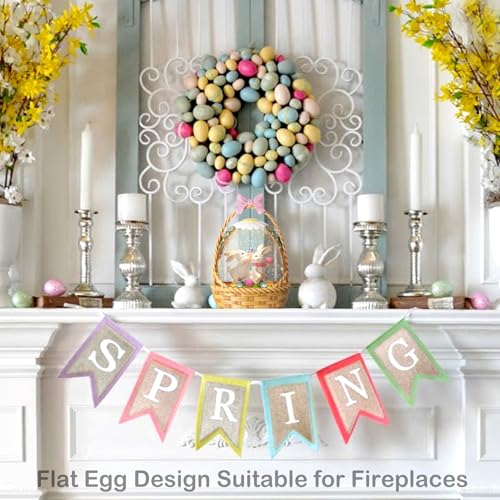 Easter Snow Globe Lantern with Timer Swirling Glitter, Indoor Decor A7
