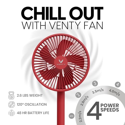 Portable Wireless Fan with 4 Speeds and Remote Control k7p