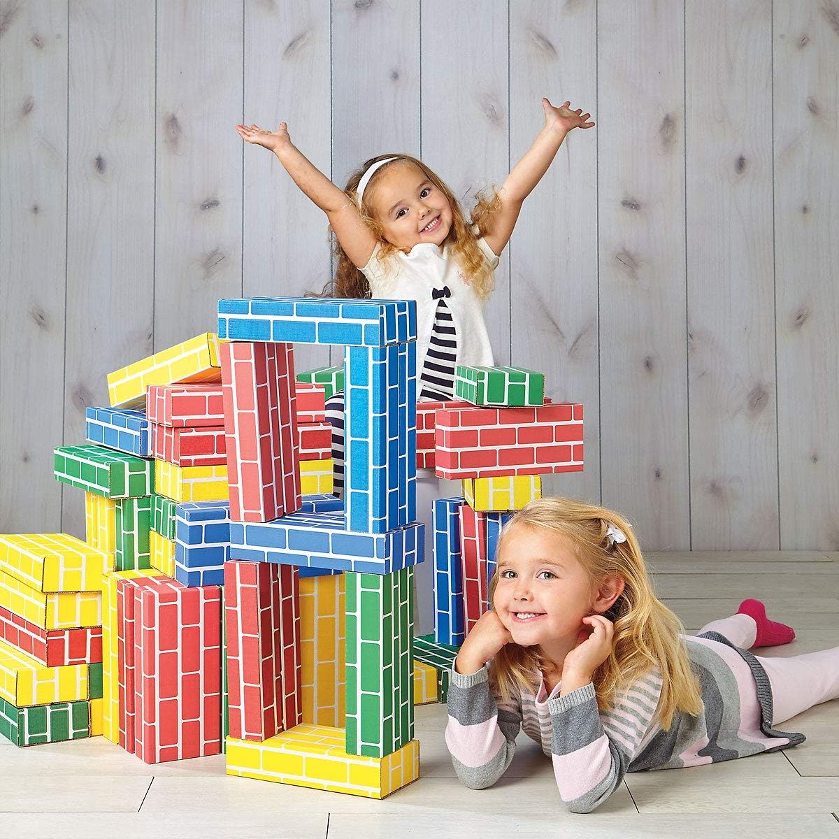 Cardboard Building Bricks Set of 24 k7