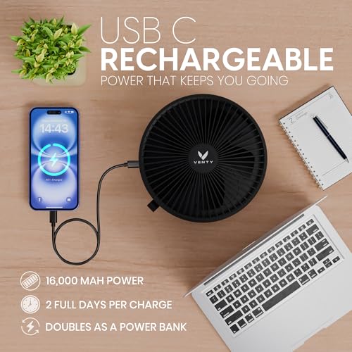 Portable Wireless Fan with 4 Speeds and Remote Control k7p