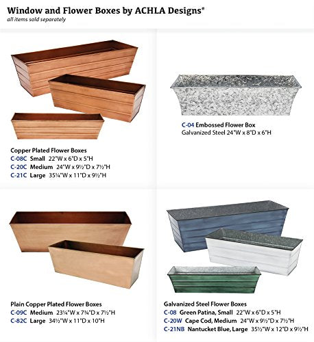 Copper Window Flowerbox Planter Large A7k