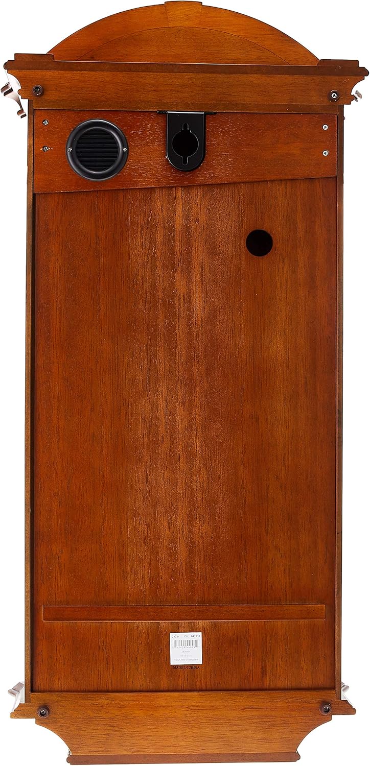Chiming Clock Walnut 29.75in x 14in x 5.5in k7
