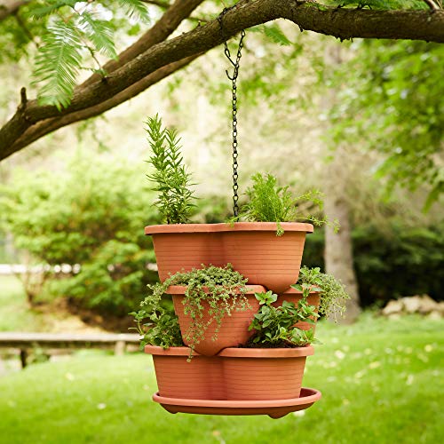 Stackable Vertical Planter for Vegetables, Herbs, 5-Tier Indoor Outdoor Garden a7