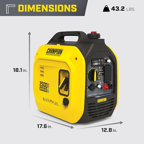 Portable Inverter Generator 2500W Dual Fuel a7